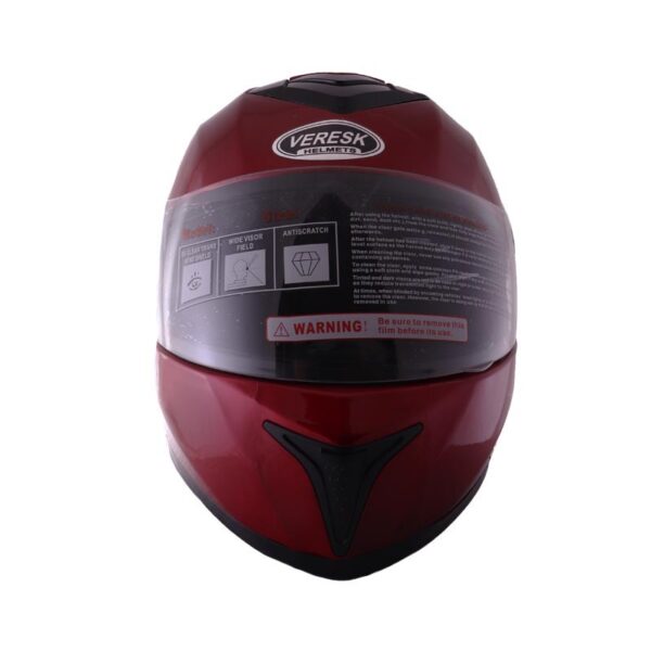 Red full sales face helmet